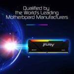 Kingston FURY Beast KF436C18BB2AK2/64 64GB (2x 32GB) DIMM System Memory, 3600MHz, DDR4, CL18, Black, RGB, Intel XMP - Image 3