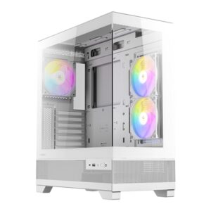 ANTEC CX700 Mid Tower Gaming Case, White, 270 Full-View Tempered Glass, 3 x 120 mm ARGB PWM Fans, 1 x USB 3.0 / 1 x USB Type-C, ATX, Micro ATX, ITX