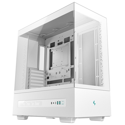 cadee-ch690digiw-lg.jpg DeepCool CH690 Digital ATX Mid-Tower Case, High-Airflow PC Case with Semi-Glass Panel, USB-C Port, Support for 420mm Radiator, 450mm GPU, ATX PSU, White - Image 1