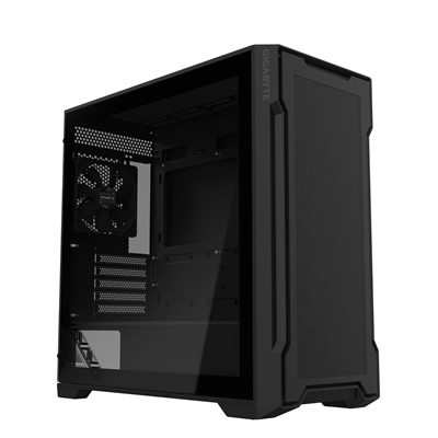 cagig-gbc102g-lg.jpg Gigabyte C102 GLASS Mid Tower PC Case - Black, Tempered Glass Side Panel, Optimized Airflow, Dual USB 3.0 Ports, Supports Liquid Cooling Up to 360mm - Image 1