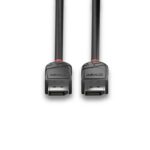LINDY 36494 Black Line DisplayPort Cable, DisplayPort 1.2 (M) to DisplayPort 1.2 (M), 1.5m, Black & Red, Supports UHD Resolutions up to 4096x2160@60Hz, Triple Shielded Cable, Corrosion Resistant Copper 30AWG Conductors, Retail Polybag Packaging - Image 5