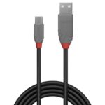 Lindy 36732 1m USB 2.0 Type A to Micro-B Cable, Anthra Line - Image 3