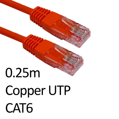 cltar-ert-600-hr-lg.jpg RJ45 (M) to RJ45 (M) CAT6 0.25m Red OEM Moulded Boot Copper UTP Network Cable - Image 1