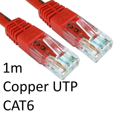 cltar-ert-601-rd-lg.jpg RJ45 (M) to RJ45 (M) CAT6 1m Red OEM Moulded Boot Copper UTP Network Cable - Image 1
