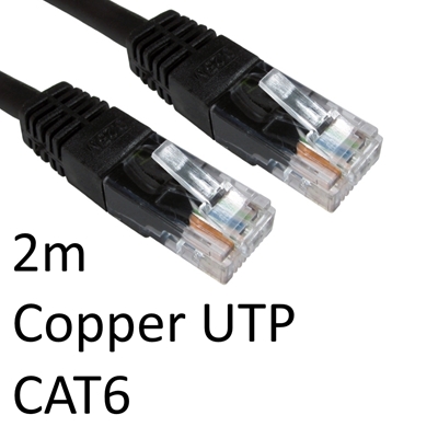 cltar-ert-602-lg.jpg RJ45 (M) to RJ45 (M) CAT6 2m Black OEM Moulded Boot Copper UTP Network Cable - Image 1