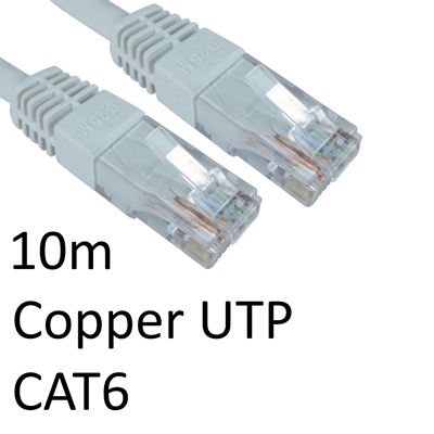 cltar-ert-610-wh-lg.jpg RJ45 (M) to RJ45 (M) CAT6 10m White OEM Moulded Boot Copper UTP Network Cable - Image 1