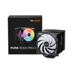 be quiet! Pure Rock Pro 3 LX CPU Cooler, Universal Socket, 2 x Light Wings Fans, 2000RPM, only 34.8dB(A) at maximum fan speed, 250W TDP, 3-year manufacturer's warranty