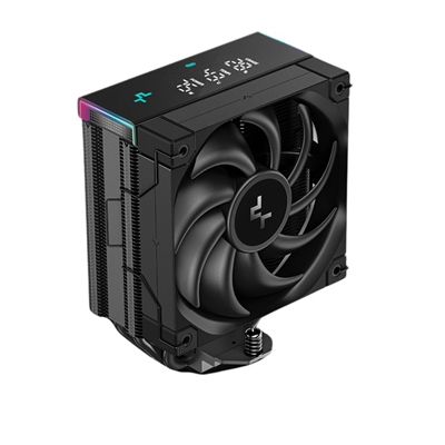 fadee-ak400digi-lg.jpg DeepCool AK400 Digital Pro CPU Air Cooler, ARGB Fan & Digital Display, 120mm PWM Fan, 4 Copper Heatpipes, Quiet Operation, Intel & AMD Compatible Black - Image 1