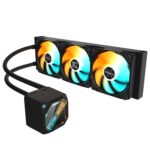 GIGABYTE GP-GIGABYTE Gaming 360 All-in-One Liquid CPU Cooler with 360mm Radiator, ARGB Lighting, Teflon Tubing and Magnetic Rotating Cover