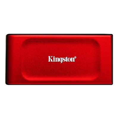 hdkin-xs10001tr-lg.jpg Kingston XS1000 Red (SXS1000R/1000G) 1TB Portable External SSD, Read 1050MB/s, Write 1000MB/s, USB 3.2 Gen 2, 5 Year Warranty - Image 1