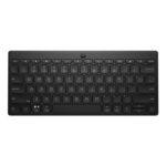 HP 355 Compact Multi-Device Keyboard, Bluetooth Wireless, Pair up to 3 Devices, Up To 2 Year Battery Life, Qwerty UK English Layout, Black
