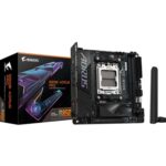 Gigabyte B850I AORUS PRO AMD AM5 Socket Motherboard, Mini-ITX, 2x DDR5 Slots, 2x M.2 Sockets, Fitted I/O Shield, 2.5GbE LAN, Wi-Fi 7, 1x HDMI Port