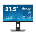 iiyama PROLITE XUB2293HSU-B7 22 inch IPS Monitor, Full HD, 1ms, USB Hub, HDMI, DisplayPort, Freesync, 100Hz, Speakers, Black, Internal PSU, VESA, Height Adjustable, Pivot