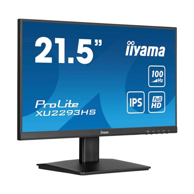 moiiy-xu2293hs-lg.jpg iiyama PROLITE XU2293HS-B6 22 inch IPS Monitor, Full HD, 1ms, HDMI, DisplayPort, Freesync, 100Hz, Speakers, Black, Internal PSU, VESA - Image 1