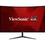 Viewsonic VX3219-PC-MHD 32 Inch Curved Gaming Frameless Monitor, Full HD, 240Hz, 1ms, HDMI, DisplayPort, HD, Freesync, Built-In Speakers, VESA