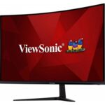 Viewsonic VX3219-PC-MHD 32 Inch Curved Gaming Frameless Monitor, Full HD, 240Hz, 1ms, HDMI, DisplayPort, HD, Freesync, Built-In Speakers, VESA - Image 3