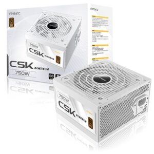 Antec CSK DC 750W White PSU, 80+ Bronze, Fully Wired, Antec's 5-year warranty