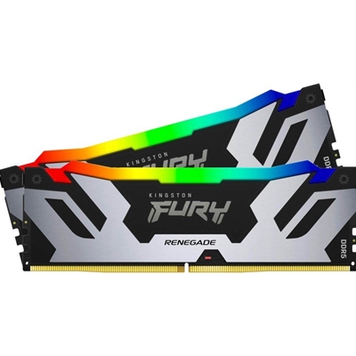 sdkin-72c38rsak2-lg.jpg Kingston FURY Renegade KF572C38RSAK2-48 48GB (2x 24GB) DIMM System Memory, 7200MHz, DDR5, CL38, Silver, RGB, Intel XMP - Image 1