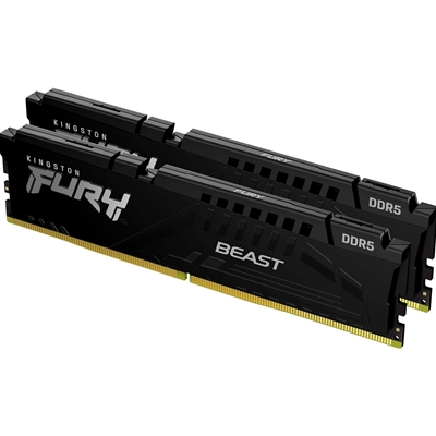 sdkin-k560c3e2k2-lg.jpg Kingston FURY Beast KF560C36BBE2K2-32 32GB (2x 16GB) DIMM System Memory, 6000MHz, DDR5, CL36, Black, Intel XMP, AMD EXPO - Image 1