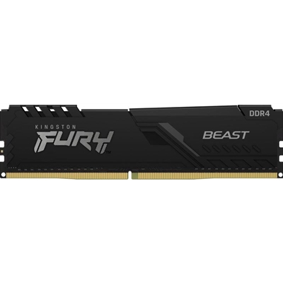 sdkin-kf432c16b8-lg.jpg Kingston FURY Beast KF432C16BB/8 8GB (1x 8GB) DIMM System Memory, 3200MHz, DDR4, CL16, Black, Intel XMP - Image 1