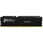 Kingston FURY Beast KF552C40BBK2-64 64GB (2x 32GB) DIMM System Memory, 5200MHz, DDR5, CL40, Black, Intel XMP