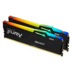 Kingston FURY Beast KF556C36BBEAK2-32 32GB (2x 16GB) DIMM System Memory, 5600MHz, DDR5, CL36, Black, RGB, Intel XMP, AMD EXPO - Image 3