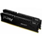 Kingston FURY Beast KF560C36BBE2-32 32GB (2x 16GB) DIMM System Memory, 6000MHz, DDR5, CL36, Black, Intel XMP, AMD EXPO