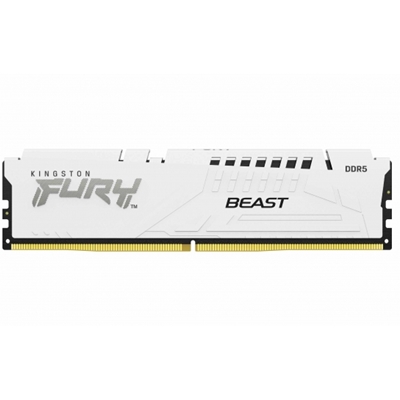 sdkin-kf560c3we-lg.jpg Kingston FURY Beast KF560C36BWE2-16 16GB (1x 16GB) DIMM System Memory, 6000MHz, DDR5, CL36, White, Intel XMP, AMD EXPO - Image 1