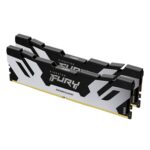 Kingston FURY Renegade KF564C32RSK2-32 32GB (2x 16GB) DIMM System Memory, 6400MHz, DDR5, CL32, Silver, Intel XMP
