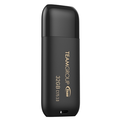 sdtea-c175-32gb3-lg.jpg Team C175 32GB USB 3.1 Black USB Flash Drive - Image 1