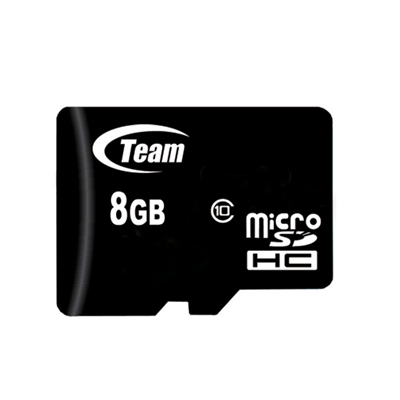 sdtea-mic8g-1c10-lg.jpg Team 8GB Micro SDHC Class 10 Flash Card with Adapter - Image 1