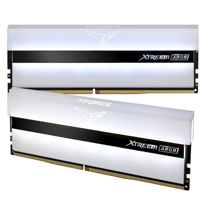sdtea-tf13d432g3-lg.jpg Team T-Force XTREEM ARGB 32GB White Heatsink with ARGB LEDs (2 x 16GB) DDR4 3600MHz DIMM System Memory - Image 1