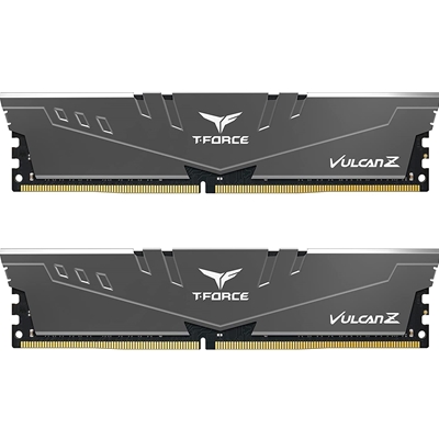 sdtea-tlzg432c32-lg.jpg Team T-Force Vulcan Z 32GB Silver Heatsink (2 x 16GB) DDR4 3200MHz DIMM System Memory - Image 1