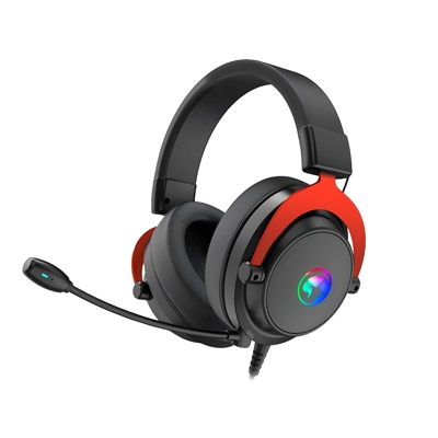 spmar-hg9067-lg.jpg Marvo Scorpion HG9067 Tactic 70 USB 2.0 7.1 Virtual Surround Sound Gaming RGB Headset (Black) - Image 1