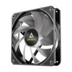 Antec P12 ARGB PWM 120mm Fan 3 pack - 4-Pin, Black, High-Airflow Cooling, 9-Blade Design with Anti-Vibration Pads - Image 5