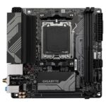 Gigabyte A620I AX (rev. 1.0) AMD AM5 Socket Motherboard, Mini-ITX, 2x DDR5 Slots, 1x M.2 Socket, 2.5GbE LAN, Wi-Fi 6E, 1 x DisplayPort / 1x HDMI Port - Image 2