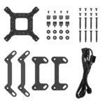 DeepCool LM240 Liquid CPU Cooler with 2.4" IPS Display, 240mm AIO, Dual 120mm ARGB Fans, Anti-Leak Technology, PWM Pump, Intel LGA 1851/1700 & AMD AM5 Compatible, Black - Image 5