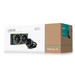 DeepCool LM240 Liquid CPU Cooler with 2.4" IPS Display, 240mm AIO, Dual 120mm ARGB Fans, Anti-Leak Technology, PWM Pump, Intel LGA 1851/1700 & AMD AM5 Compatible, Black - Image 6