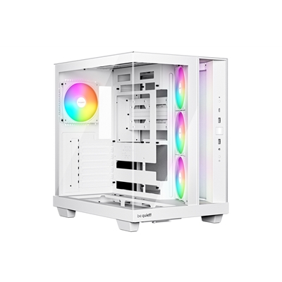 cabeq-bgw86-lg.jpg be quiet! Light Base 500 LX BGW86 White Mid-Tower Case, Tempered Glass, 4x ARGB Light Wings LX Fans, High Airflow ATX Case, USB-C 10 Gbps, 400 mm GPU Support, Vertical GPU Mount - Image 1