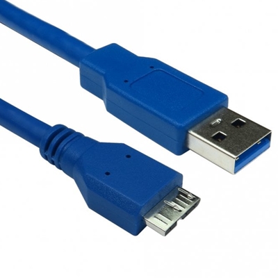 cltar-usb3ab75bl-lg.jpg USB 3.0 A (M) to USB 3.0 Micro B (M) 0.75m Blue OEM Data Cable - Image 1