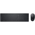 Dell KM5221W Pro Wireless Keyboard and Mouse Set for Windows, 2.4GHz Wireless, QWERTY UK English Layout, Black