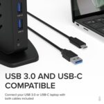 Plugable UD-3900Z USB-A/USB-C Dual Monitor Universal DisplayLink Certified Docking Station - Image 4