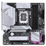 Gigabyte B760M AORUS ELITE WIFI6E GEN5 Intel 1700 Socket Motherboard, Micro-ATX, 4x DDR5 Slots, 2x M.2 Socket, 2.5GbE LAN, 1x HDMI Port/ 1x DisplayPort - Image 2