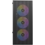 Antec AX27 RGB Elite Mid-Tower Gaming PC Case with Tempered Glass, Full Mesh Front Panel, 4 Pre-installed 120mm Fixed-RGB Fans, ATX/Micro-ATX/ITX Compatible, Black - Image 3