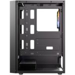 Antec AX27 RGB Elite Mid-Tower Gaming PC Case with Tempered Glass, Full Mesh Front Panel, 4 Pre-installed 120mm Fixed-RGB Fans, ATX/Micro-ATX/ITX Compatible, Black - Image 5