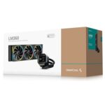 DeepCool LM360 Liquid CPU Cooler with 2.4" IPS Display, 360mm AIO, Triple 120mm ARGB Fans, Anti-Leak Technology, PWM Pump, Intel LGA 1851/1700 & AMD AM5 Compatible, Black - Image 6