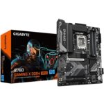 Gigabyte B760 GAMING X DDR4 GEN5 Intel 1700 Socket Motherboard, ATX, 4x DDR4 Slots, 3x M.2 Sockets, Fitted I/O Shield, 2.5GbE LAN, 1x DisplayPort / 1x HDMI Port