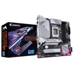 Gigabyte B760M AORUS ELITE WIFI6E GEN5 Intel 1700 Socket Motherboard, Micro-ATX, 4x DDR5 Slots, 2x M.2 Socket, 2.5GbE LAN, 1x HDMI Port/ 1x DisplayPort