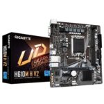 Gigabyte H610M H V2 (Rev. 1.0) Intel 1700 Socket Motherboard, Micro-ATX, 2x DDR5 Slots, 1x M.2 Socket, GbE LAN, 1x D-Sub / 1x HDMI Port
