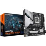 Gigabyte H810M GAMING WIFI6 Intel 1851 Socket Motherboard, Micro-ATX, 2x DDR5 Slots, 1x M.2 Socket, Fitted I/O Shield, 2.5GbE LAN, WiFi 6, 1x DisplayPort / 1x HDMI Port